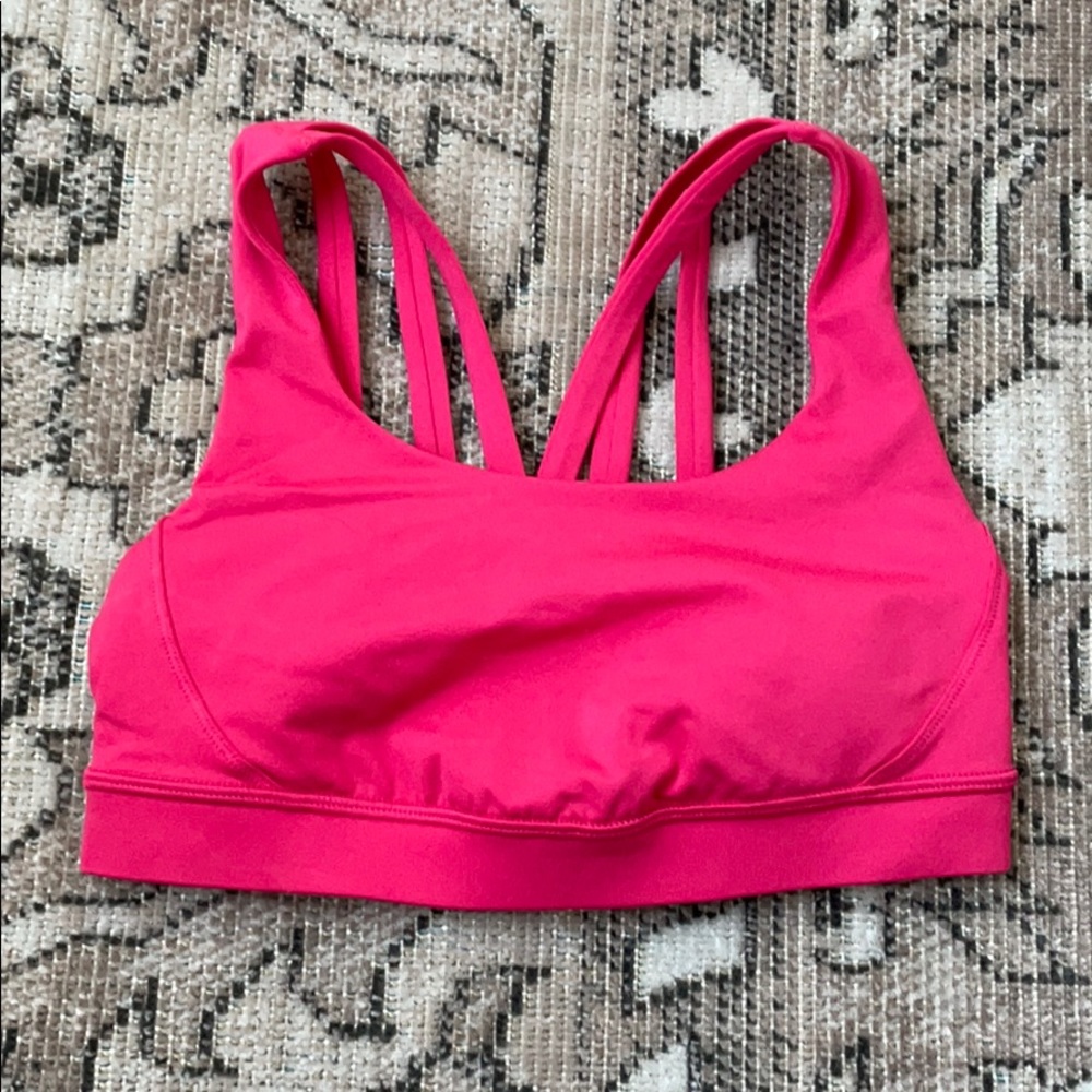 Hot Pink Lululemon Sports Bra